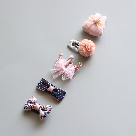 Set de 5 Diademas Princesa para Bebé con Horquillas Decorativas - Image 39