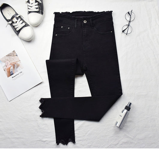 Jeans de Talle Alto Mujer Capri Nueve Puntos - Image 3