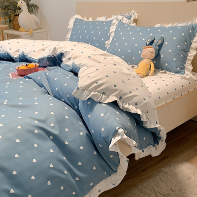 Juego de Cama Infantil Princesa 4 Piezas - Funda Nórdica y Sábanas Corazones - Image 12