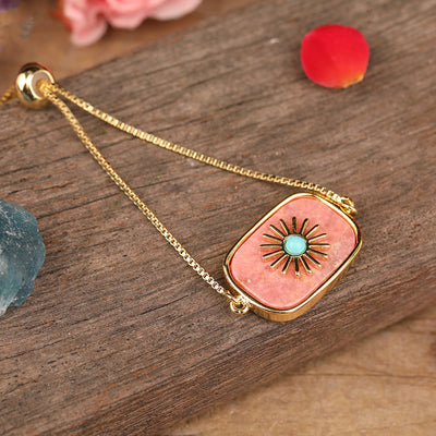 Colgante de Piedra con Girasol Pavé para Mujer - Image 11