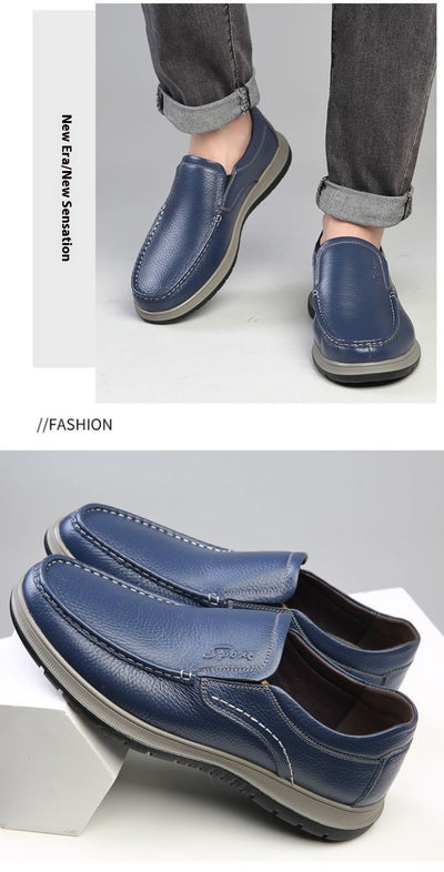 Zapatos Casuales de Cuero Impermeables y Ligeros para Hombre - Image 10