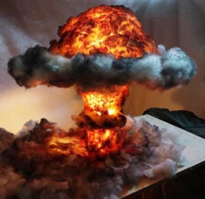 Lámpara de Nube Seta para Dormitorio - Luz Ambiental Explosiva