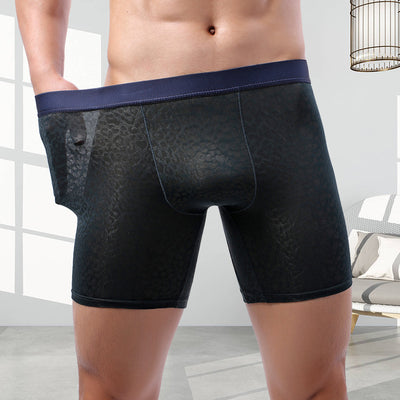 Calzoncillos Boxer Ultrafinos de Seda Helada Transpirable y Resistente al Desgaste