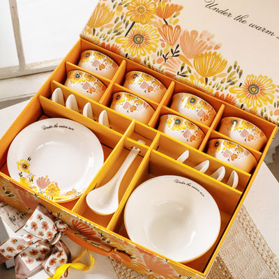 Juego de Vajilla de Cerámica con Cubiertos - Regalo Elegante - Image 2