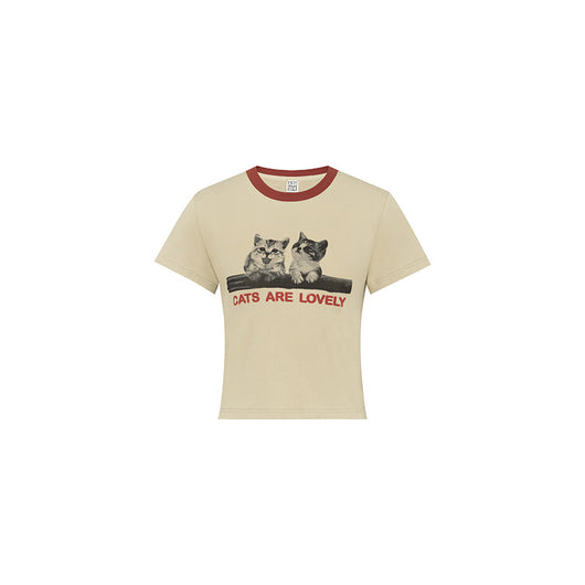 Blusa Estampado Animal Cuello Redondo Manga Corta Ajustada - Image 11
