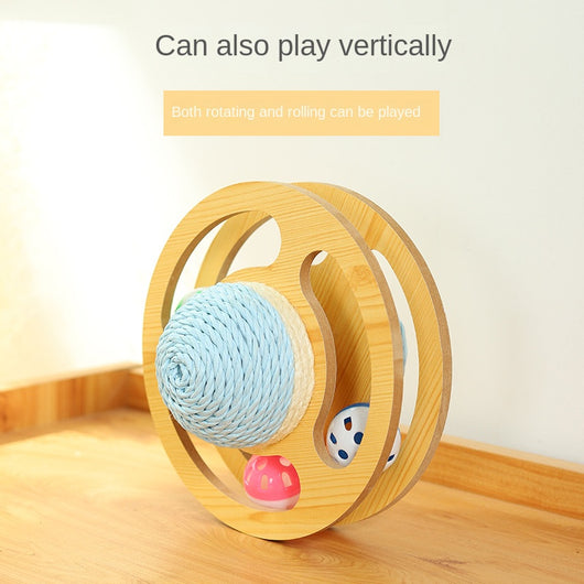 Rascador de Sisal para Gatos con Bola Interactiva y Tablero de Desgaste - Image 5