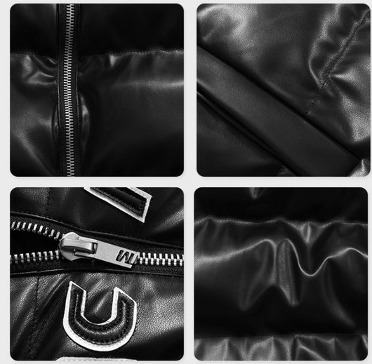 Chaqueta de Plumas para Hombre con Diseño de Alas - Estilo Trendy - Image 8