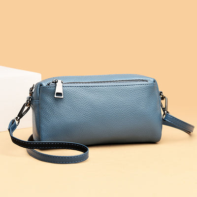 Bolso Crossbody de Cuero Genuino para Mujer - Bolsa de Hombro para Celular
