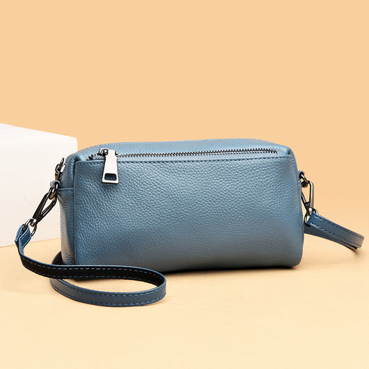 Bolso Crossbody de Cuero Genuino para Mujer - Bolsa de Hombro para Celular