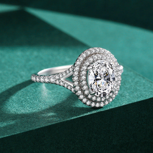 Anillo de Plata 925 con Diamante Talla Esmeralda - Image 4