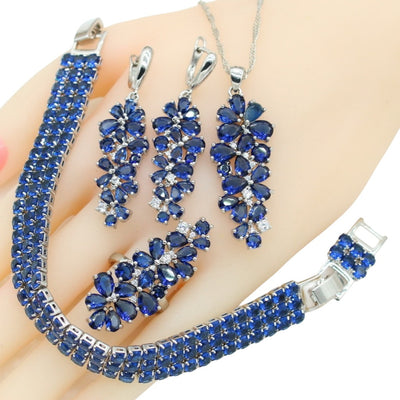 Conjunto de Joyería Circón: Collar, Aretes, Anillo y Pulsera - Image 5