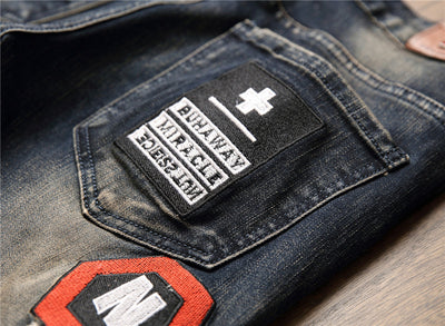 Jeans Rotos Elásticos Estilo Europeo Americano para Hombre - Image 18