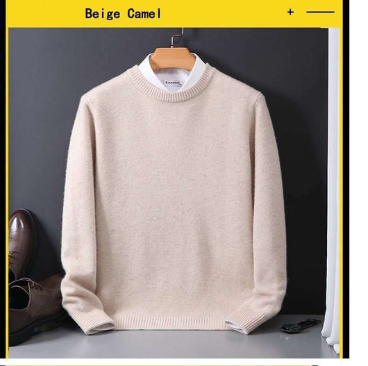 Suéter Ajustado de Cuello Redondo para Hombre - Base Térmica Tejida - Image 12