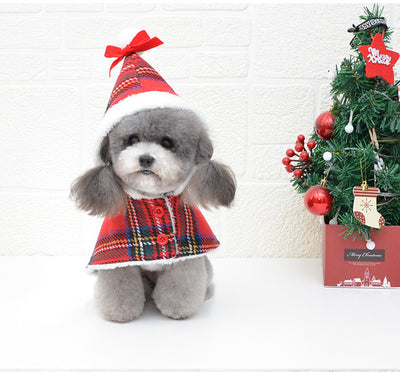 Suéter Navideño Tejido para Perros - Abrigo Rojo Cálido para Invierno