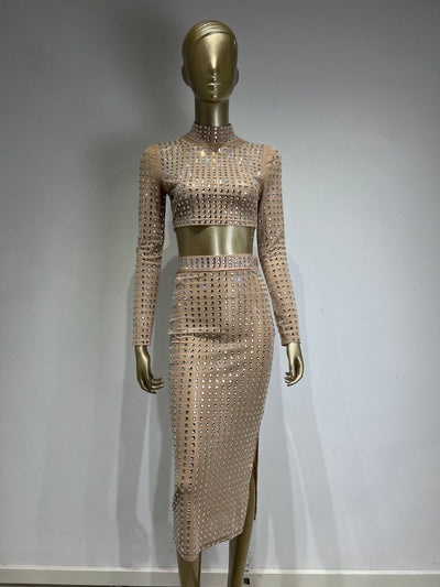 Falda Ajustada con Remaches para Mujer - Conjunto de Moda Hot Girl - Image 9