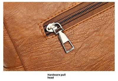 Bolsa Crossbody de Cuero Suave Multibolsillos Versátil - Image 10