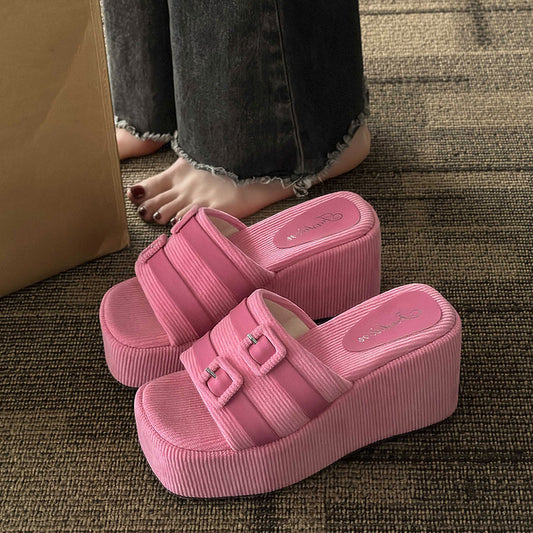 Sandalias Plataforma Cuña Versátil para Mujer