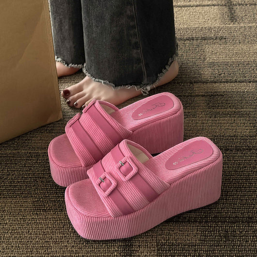 Sandalias Plataforma Cuña Versátil para Mujer