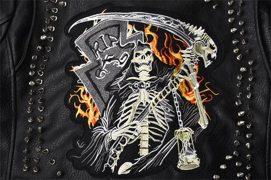 Chaqueta Punk Rock con Tachuelas Pesadas - Image 13