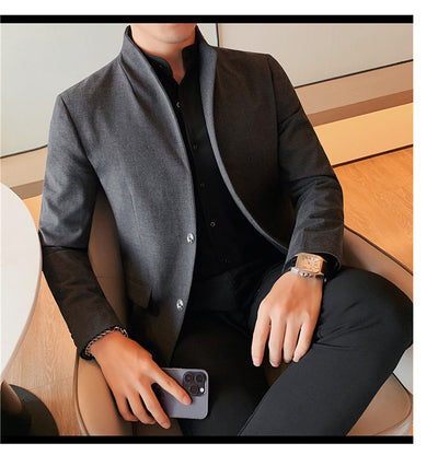 Blazer Slim Fit Ruoshuai para Hombre - Chaqueta Casual de Otoño - Image 19