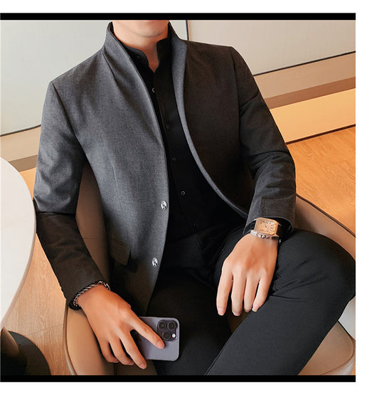 Blazer Slim Fit Ruoshuai para Hombre - Chaqueta Casual de Otoño - Image 19