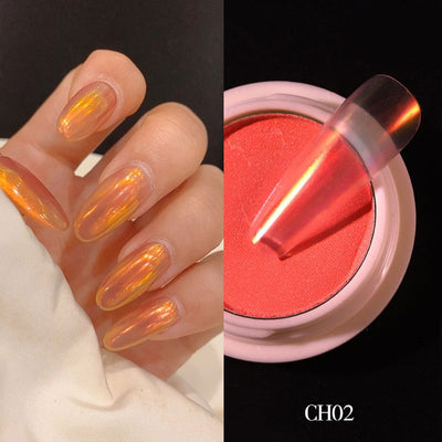 Polvo Espejo Sinfónico para Uñas - Efecto Cromático Profesional - Image 9