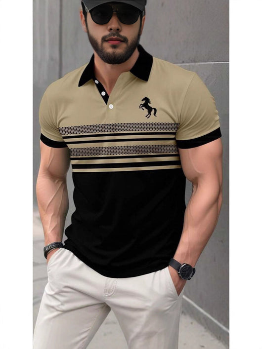 Polo Manga Corta con Tecnología 3D Impresa para Hombre - Image 5