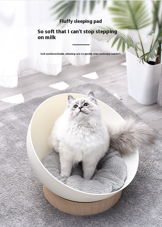 Cama Gato Abierta con Base Diseño Madera Plástica - Image 7