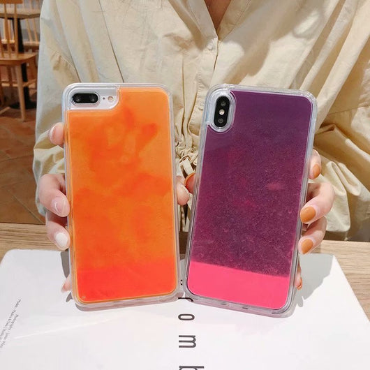 Funda para Celular con Líquido Fluorescente y Logo Personalizado