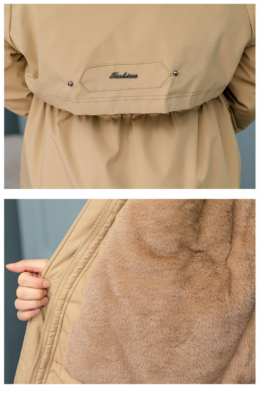 Abrigo Acolchado Elegante con Cuello de Piel y Forro de Terciopelo - Image 13