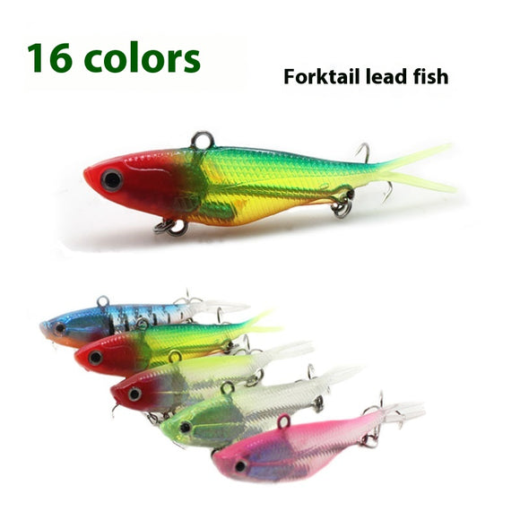 Señuelo de Plomo Plateado VIB 95cm 21G para Pesca Profesional