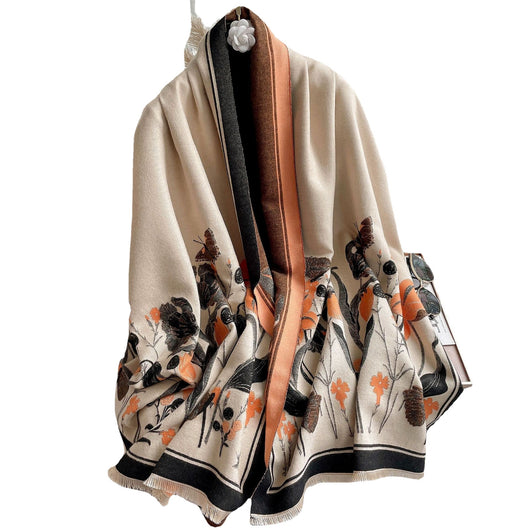Manta Térmica de Cachemira con Diseño Floral Jaquard para Aire Acondicionado - Image 5