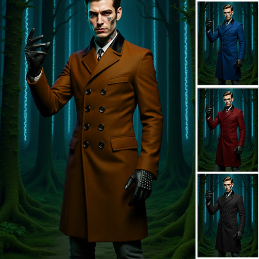 Abrigo de Lana Forrado para Hombre - Otoño e Invierno - Image 2