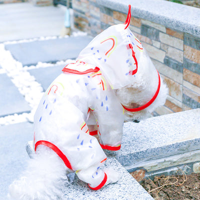 Impermeable Transparente Arcoíris para Perros - Image 11