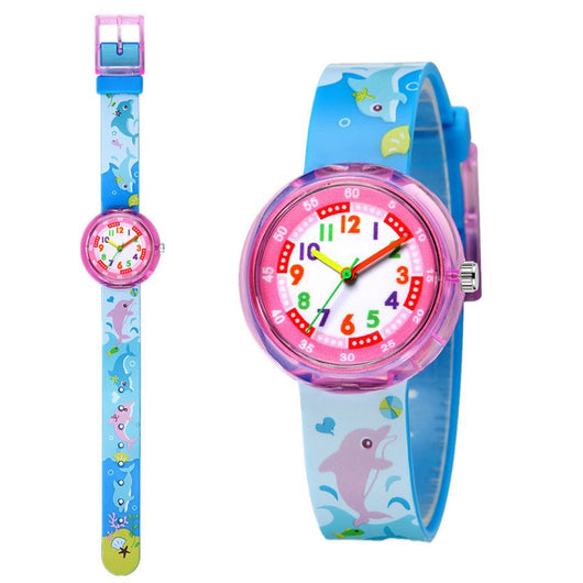 Reloj Infantil de Silicona Transparente con Diseños Adorables - Image 32