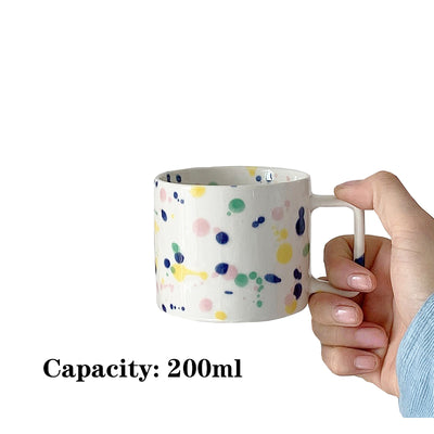 Taza de Café con Diseño de Salpicaduras de Colores Contrastantes - Image 15