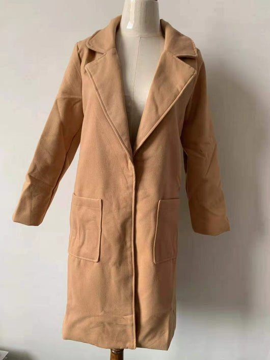 Abrigo Reversible de Lana para Mujer Otoño e Invierno - Image 10