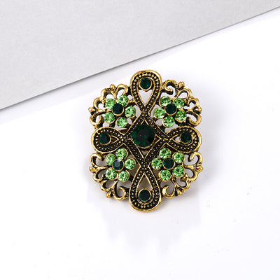 Broche de Aleación con Cristales de Fantasía Pequeño - Image 31
