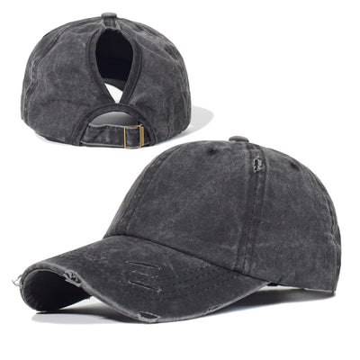 Gorra de Béisbol Ajustable con Agujero para Coleta - Image 10