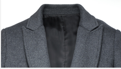 Abrigo de Lana Slim Fit - Trinchera Elegante para Hombre - Image 4