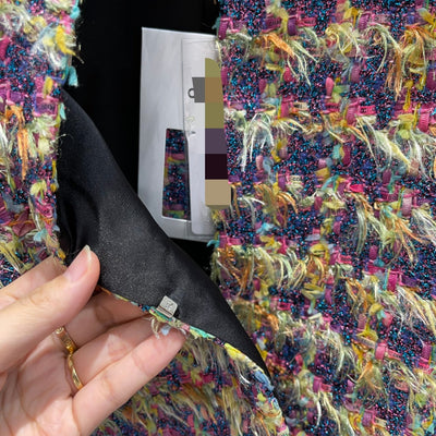 Chaqueta Tejida Patchwork con Patrón de Fragancias - Image 13
