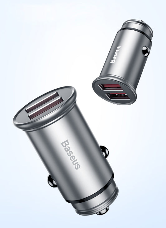 Cargador Rápido para Auto USB 4.8A - Doble Puerto para Celular