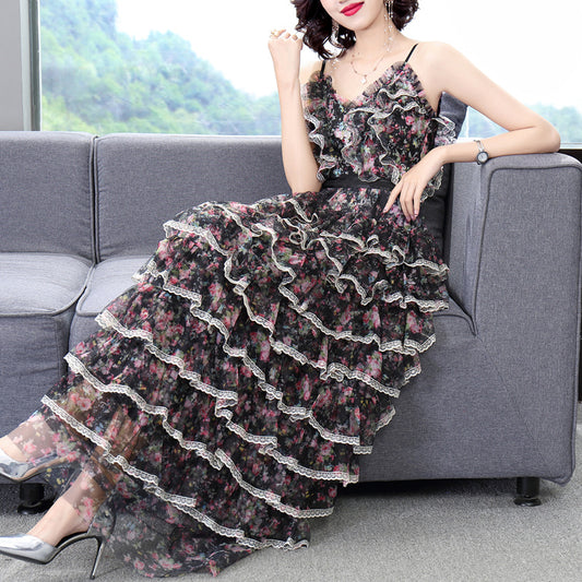 Vestido Retro Francés Elegante para Mujer