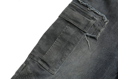 Pantalones Jeans Acampanados con Múltiples Bolsillos para Hombre - Image 13