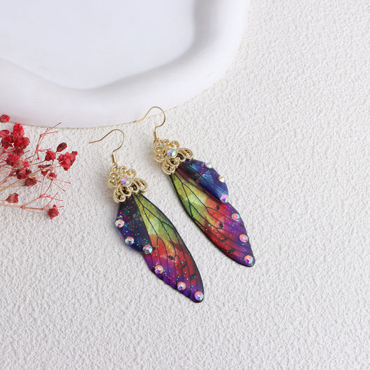 Aretes Alas de Cigarra Personalizados - Diseño Lluvia Misteriosa del Sur - Image 15