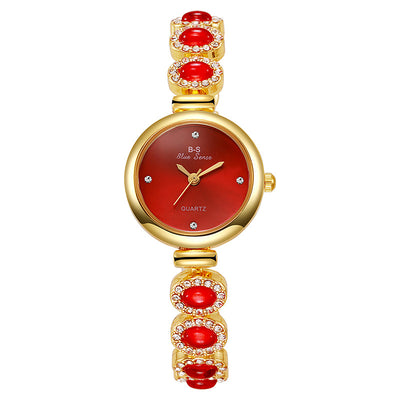 Reloj de Pulsera Elegante para Mujer con Dial Redondo y Diamantes - Image 8