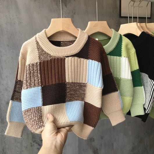 Suéter Grueso Tejido para Niños - Playera Base Holgada - Image 13