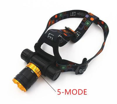 Linterna Frontal de Buceo LED T6 con Interruptor Magnético y Protección Acuática - Image 4