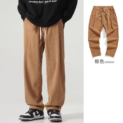 Pantalones de Pana Rectos Anchos con Forro Polar - Pantalones Casuales Cómodos - Image 20