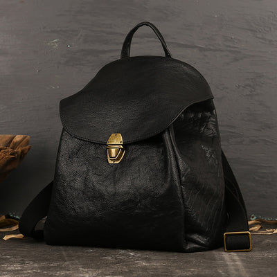 Mochila de Cuero Vintage para Mujer - Estilo Casual - Image 10